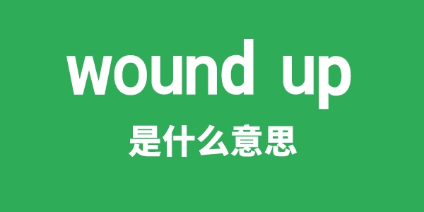wound up是甚么意义
