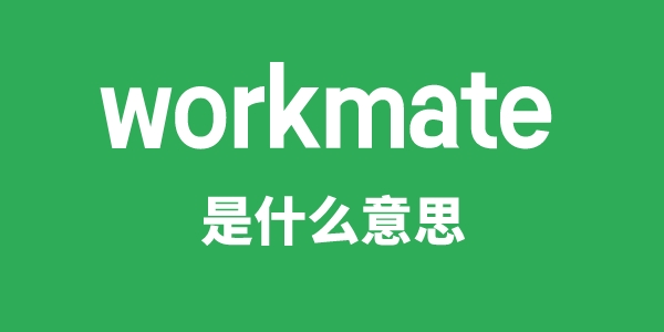 workmate是甚么意义