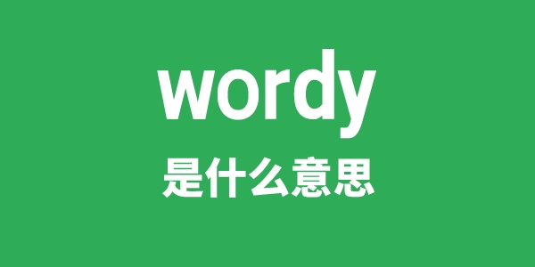 wordy是甚么意义
