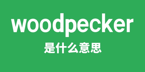 woodpecker是甚么意义