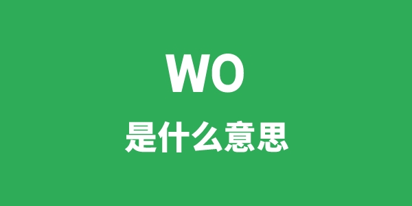 wo是甚么意义