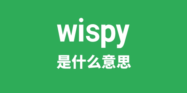 wispy是甚么意义