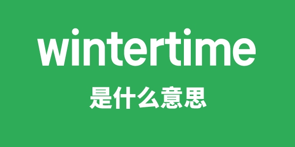 wintertime是甚么意义