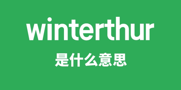 winterthur是甚么意义