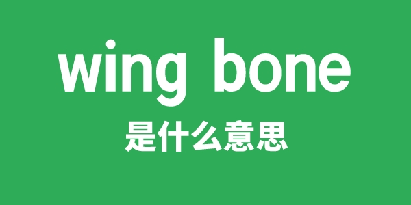 wing bone是甚么意义