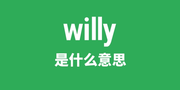 willy是甚么意义