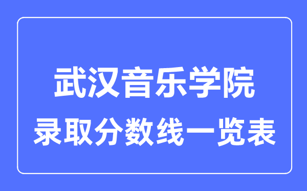 2023年高考几多分能上优游音乐学院？附各省登科分数线