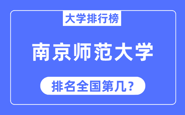 2023年南都门范大学排名,最新天下排名第几