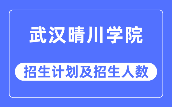 2023年优游晴川学院各省招生存划及各专业招生人数是几多