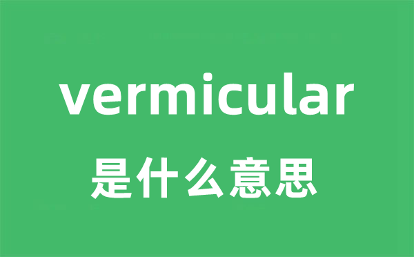 vermicular是甚么意义