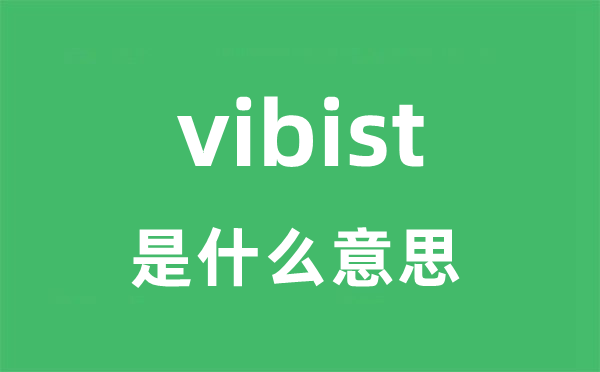 vibist是甚么意义