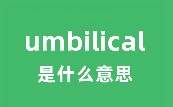 umbilical是甚么意义