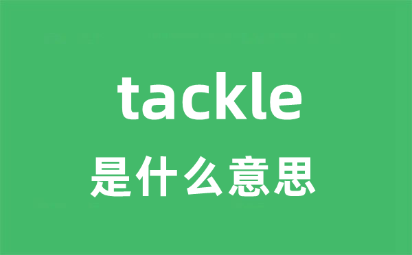 tackle是甚么意义