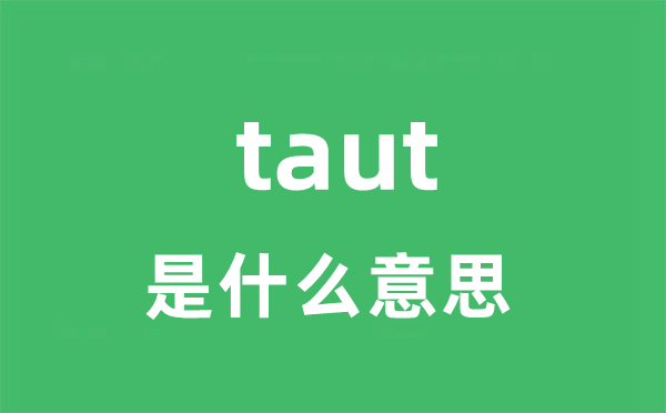 taut是甚么意义