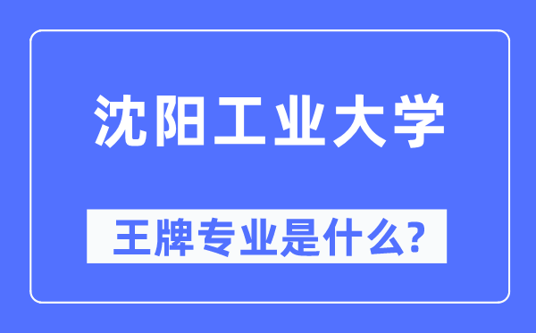 沈阳产业大学王牌专业是甚么,有哪些专业比拟好？