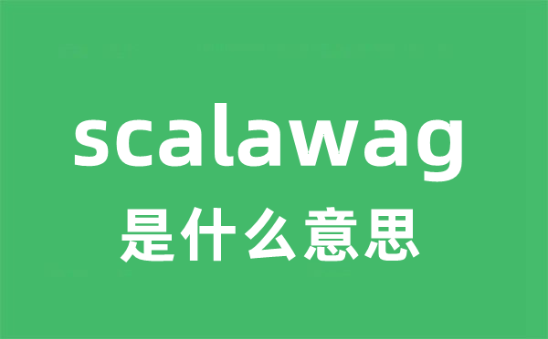 scalawag是甚么意义