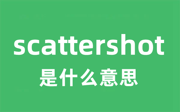 scattershot是甚么意义