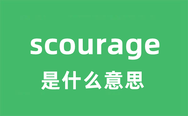scourage是甚么意义