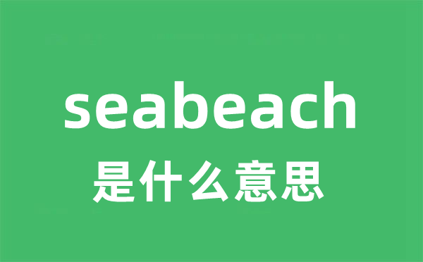 seabeach是甚么意义