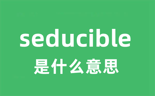 seducible是甚么意义