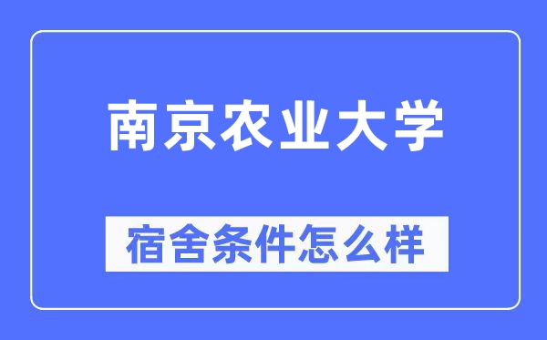 南京农业大学宿舍前提怎样样,有空协调自力洗手间吗?(附宿舍图片)