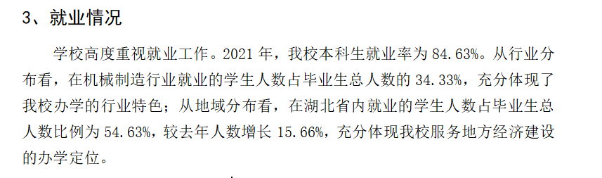 湖北汽车产业学院失业率及失业远景怎样样,好失业吗？
