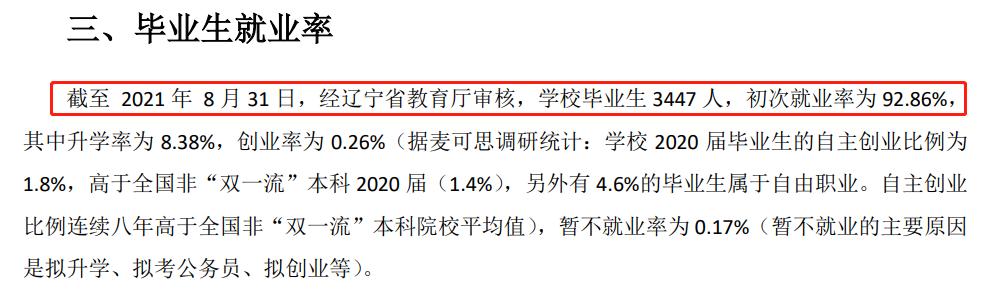 大连东软信息学院失业率及失业远景怎样样,好失业吗?
