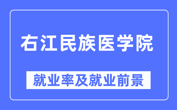 右江民族医学院失业率及失业远景怎样样,好失业吗？