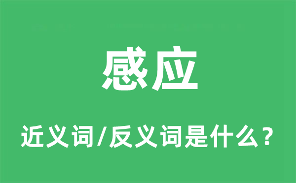 感到的近义词和反义词是甚么,感到是甚么意义