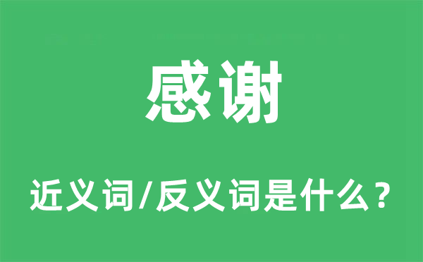 感激打动的近义词和反义词是甚么,感激打动是甚么意义