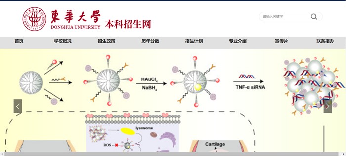 东华大学本科招生网进口（//zs.dhu.edu.cn/）