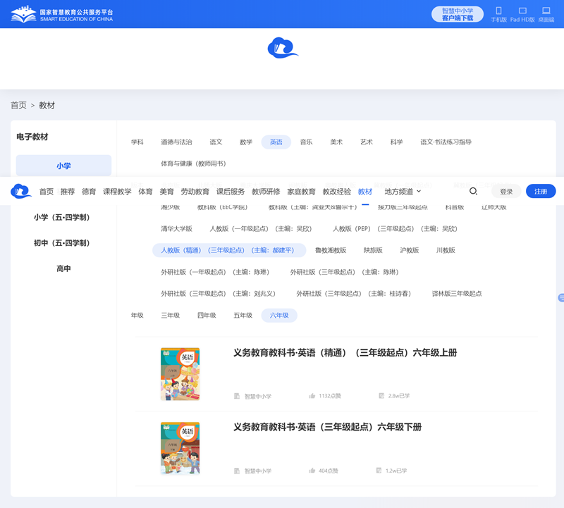 人教精晓版六年级上册英语电子讲义讲义（PDF电子版）