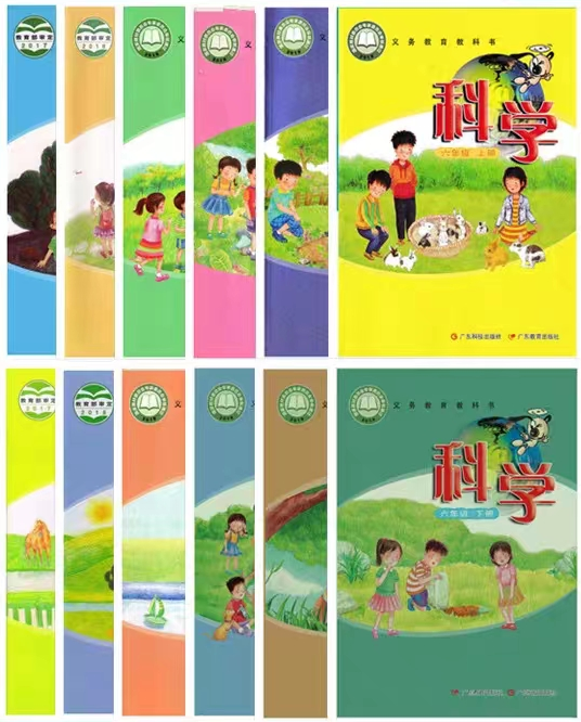 全套粤教粤科版小学迷信电子讲义讲义大全（PDF电子版）