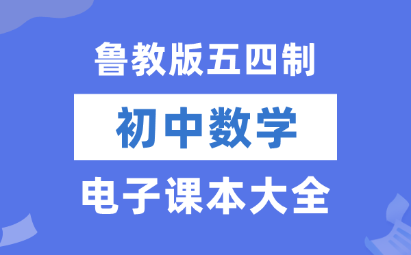 鲁教版初中数学电子讲义讲义大全（五四制电子版）