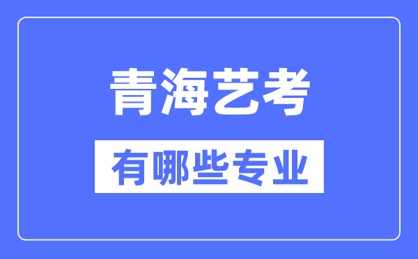 青海艺考有哪些专业,青海艺术统考选甚么专业?