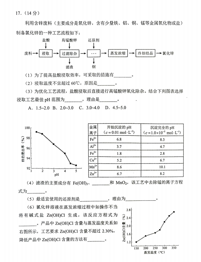 新高考2024七省联考化学试卷及谜底剖析