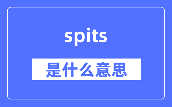 spits是甚么意义,spits怎样读,中文翻译是甚么