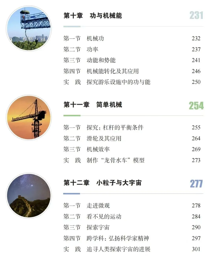 2024年秋沪科版八年级物理新讲义有哪些修转变更(附新讲义目次)