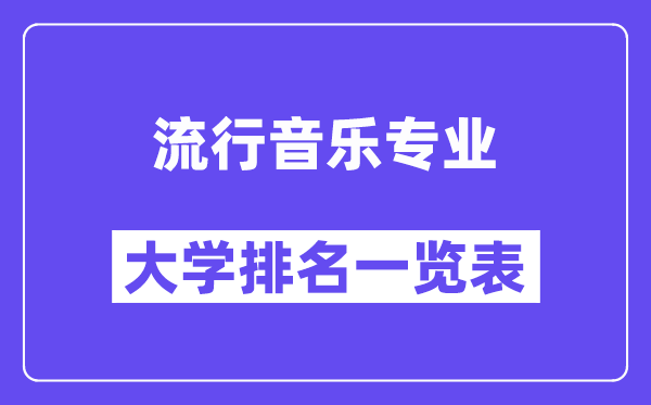 天下风行音乐专业大学排名一览表（最新排行榜）