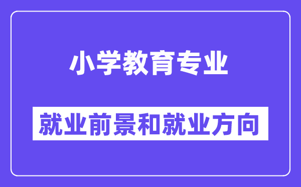 小学教导专业失业远景及标的目的,出来当甚么教员？