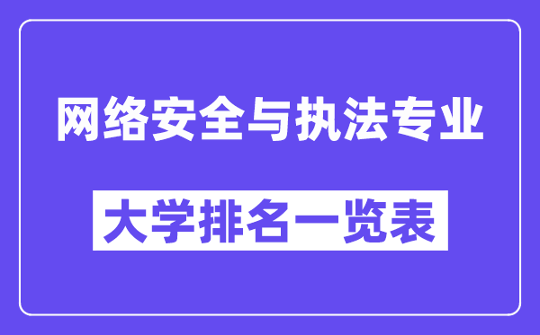天下收集宁静与法律专业大学排名一览表（最新排行榜）