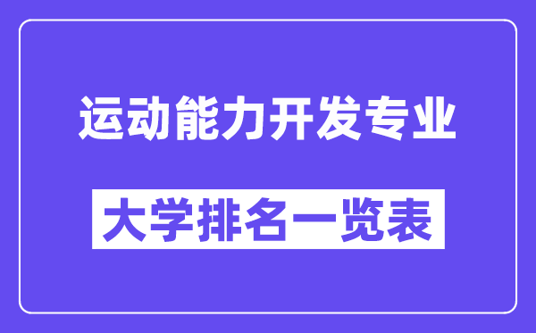 天下活动才能开辟专业大学排名一览表(最新排行榜)