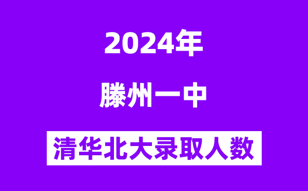 2024年滕州一中考入清华北大几多人(附积年高考登科分数线)