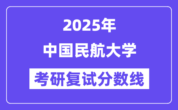 2025中公民航大学考研复试分数线一览表