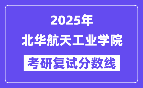 2025北华航天产业学院考研复试分数线一览表