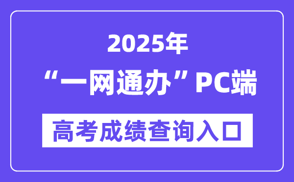 2025上海一网通办PC端高考绩绩查问进口（zwdt.sh.gov.cn）