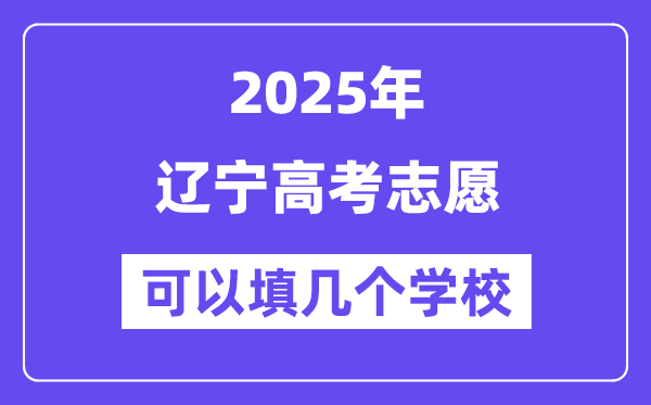 2025辽宁高考自愿能够填几个黉舍?附具体填报流程