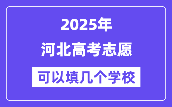 2025河北高考自愿能够填几个黉舍?附具体填报流程