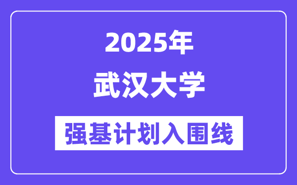 优游大学2025年强基打算入围分数线一览表（含2024积年）