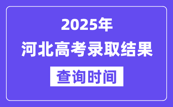 2025河北高考登科成果查问时辰,详细几号查问？